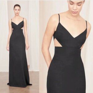 AMSALE Shiloh Full Length Dress BLACK / Size: 8